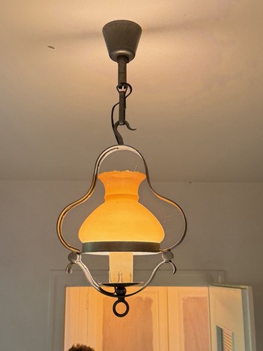 Lustre suspension noir vintage