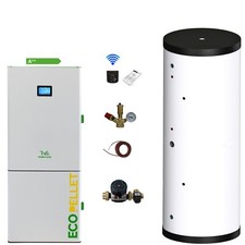 Ecopellet 49 Kw Chaudière à Pellets Avec Mémoire Tampon et Zubehörset,