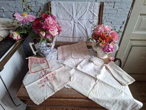 Linge ancien lots - , taie