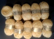 10 pelotes BEIGES  PURE LAINE