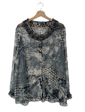 ULLA POPKEN Blouse à manches longues Dames Blouse T EU 44 gris clair