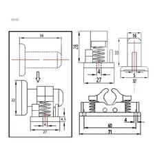 Serrure en nylon robuste pour