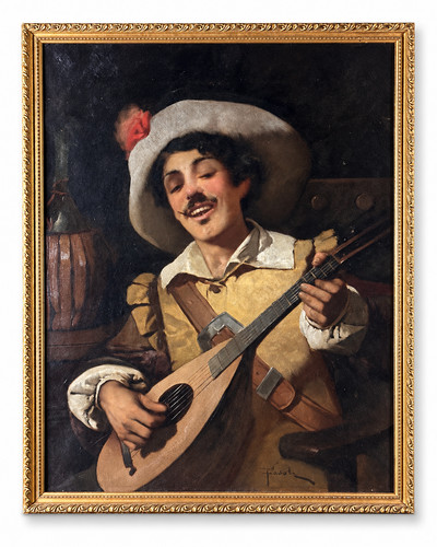 Beau tableau ancien - , portrait