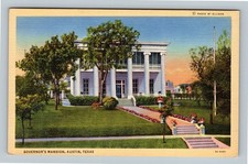 Austin TX, Governor's Mansion, Antebellum Columns Verandas VintageTexas Postcard