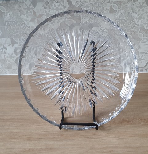 Bohemian crystal plate circa - -,