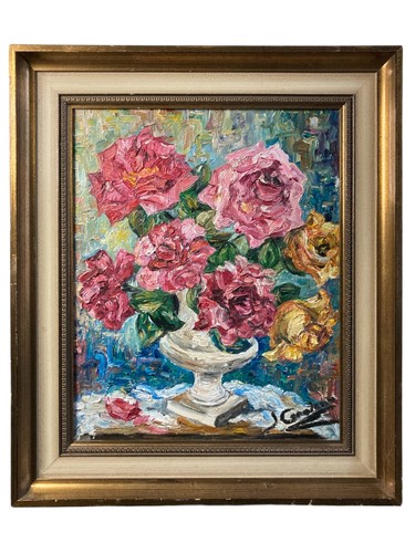 Huile sur toile nature morte