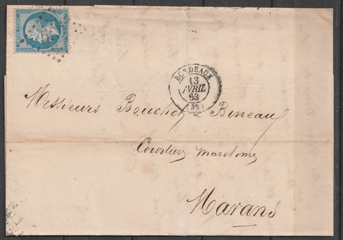 France lettre vers marans - !,