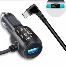 P16C Voiture Auto Adaptateur Câble 3,5m USB + Type-C Coudée pour GPS Téléphone