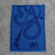 Foulard Hermès bleu homme
