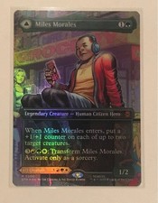 Carte Miles Morales Foil Borderless Magic The Gathering