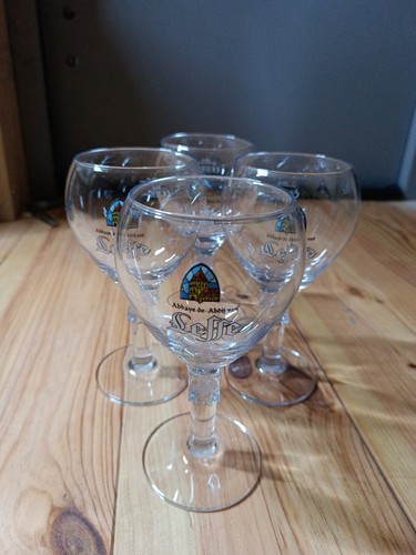 Lot verres bière en - 4,