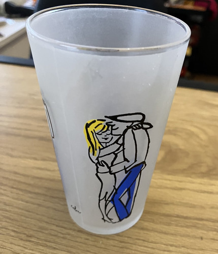 Cabu verre signé - ,