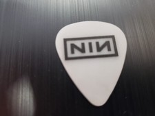 Nine Inch Nails Justin Meldal-Johnsen Signature JMJ White Guitar Pick Tour