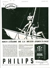 Publicité ancienne radio Philips 1935 issue de magazine