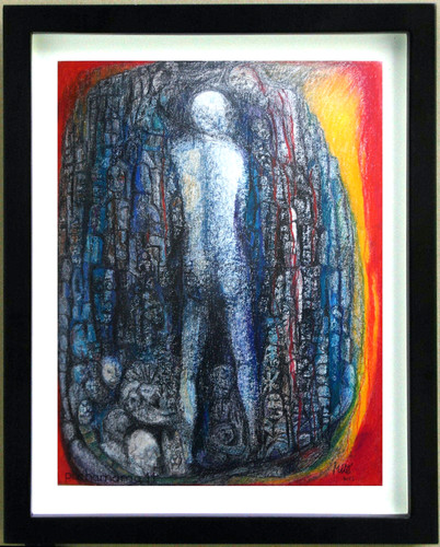Dessin pastel pachamama - dessin,