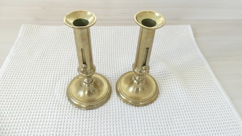 Lot anciens bougeoirs en - 2,
