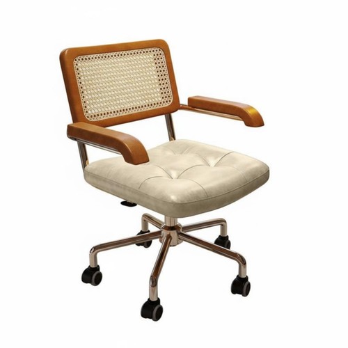 Fauteuil pivotant cannage - fauteuil,