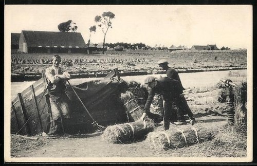Carte postale les agriculteurs - postale,