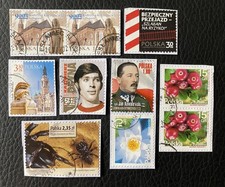 Lot de 10 timbres de Pologne années  diverses sur Frag - Briefmarken M68