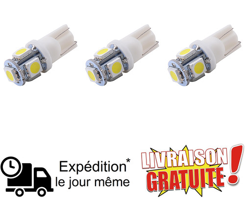 Lot led t10 w5w - lot, 3