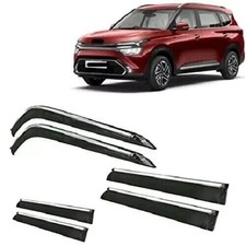 Car Wind Deflectors Rain Guard Door Visors for Kia Carens, Model Year : 2022 6pc