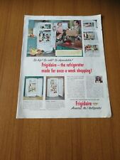 1951 FRIDGE STANDARD DELUXE FRIDGE VINTAGE ADVERTISING ERA