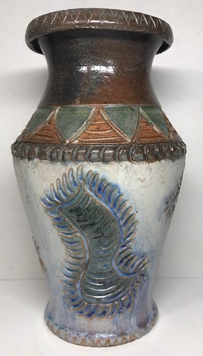 Rare vase grès signé - vase,