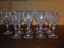 lot de 13 verres en cristal d'