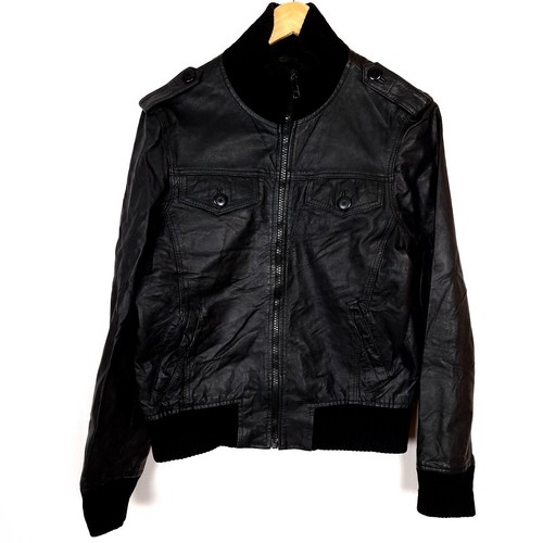 Veste cuir bomber - cuir, jack