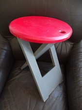 tabouret pliant bois style Suzy Roger Tallon ? à relooker / design vintage 80