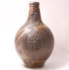 Large Antique Early German Beer Stein Bartmann Bellarmine Frechen c.1600s #2