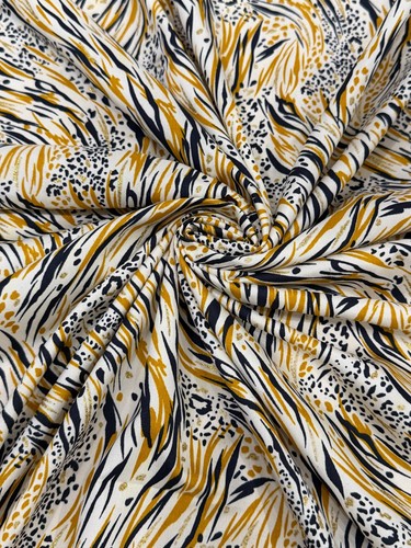 Tissu crêpe zèbre 90g - (90g/m,