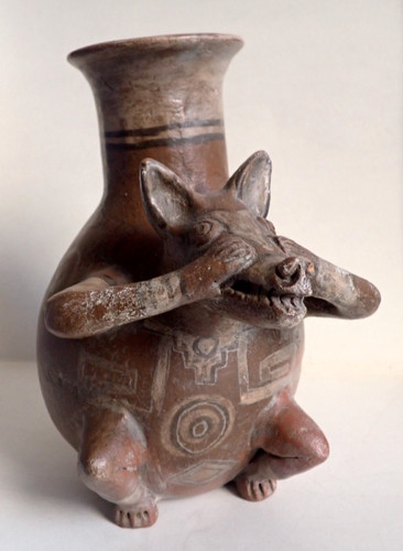 Vase precolombien colima - colima, decor