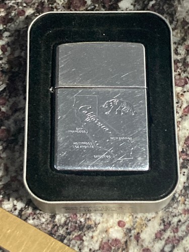 Zippo california bear - california, map