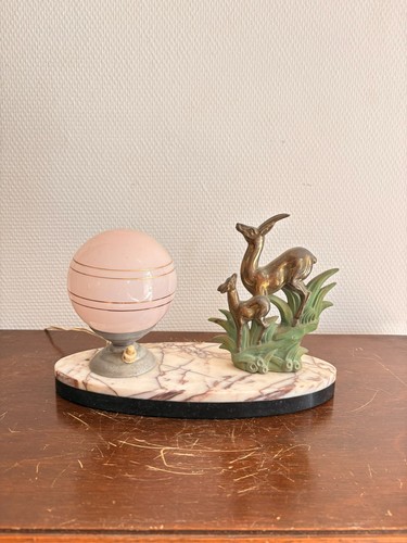 Ancien lampe table art - lampe,