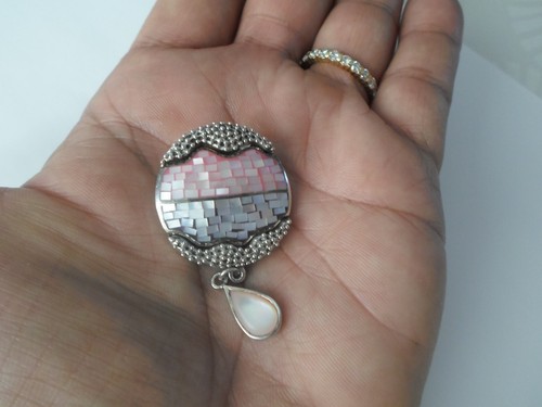 Pendentif argent massif - pendentif, en