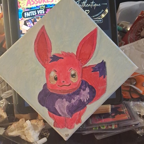 Peinture sur toile - , signée