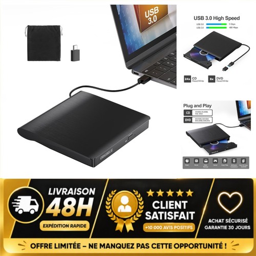 Lecteur dvd externe - externe, usb