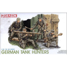 GERMAN TANK HUNTERS KIT 1:35 Dragon Kit Figure Militari Nouveau modèle