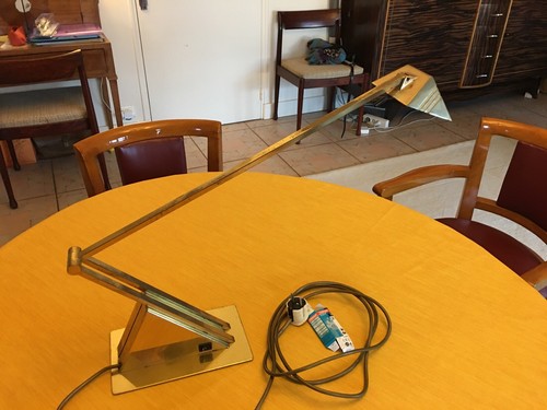 Rare lampe bureau art deco - art,