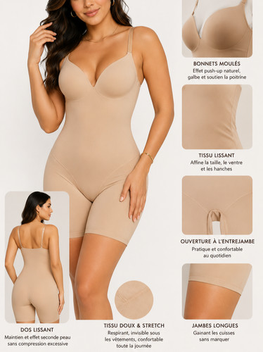 Body gainant femme - gainant, beige