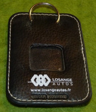 Diamond Cars Renault Montlhéry Faux Leather Black Keyring Photo Keyring