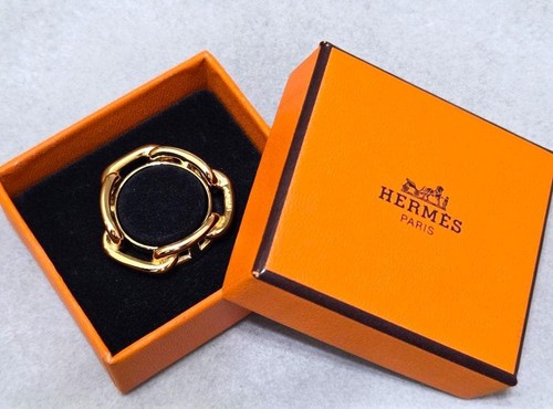 Bague écharpe hermès chaîne - bague,