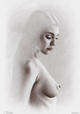 belle blonde seins nus