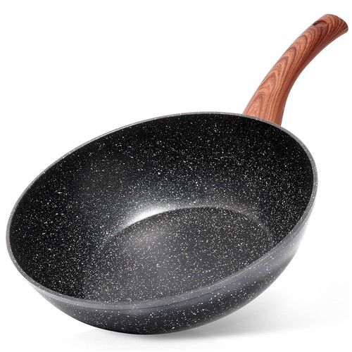 Wok granit poêle profonde - en, granit,