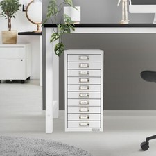 Classeur de bureau blanc 10