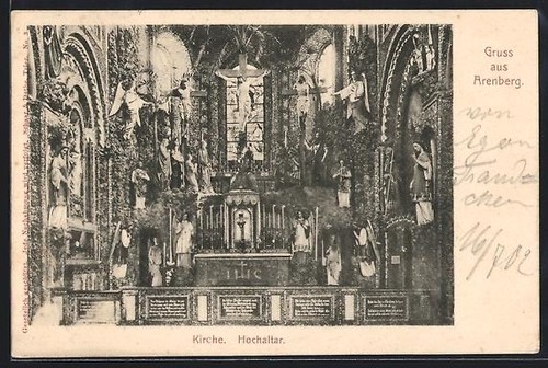 Carte postale arenberg - postale,