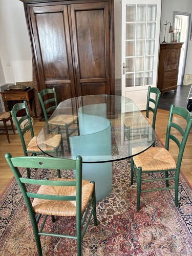 Table salle manger verre - manger,