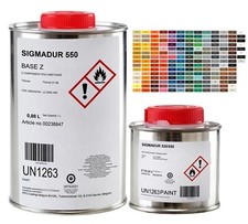 Peinture polyuréthane pour carrelage salle de bain baignoire multicolore RAL 1L