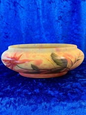 Vase dalhia pate de verre émaillé pate de verrela belle étoile daum